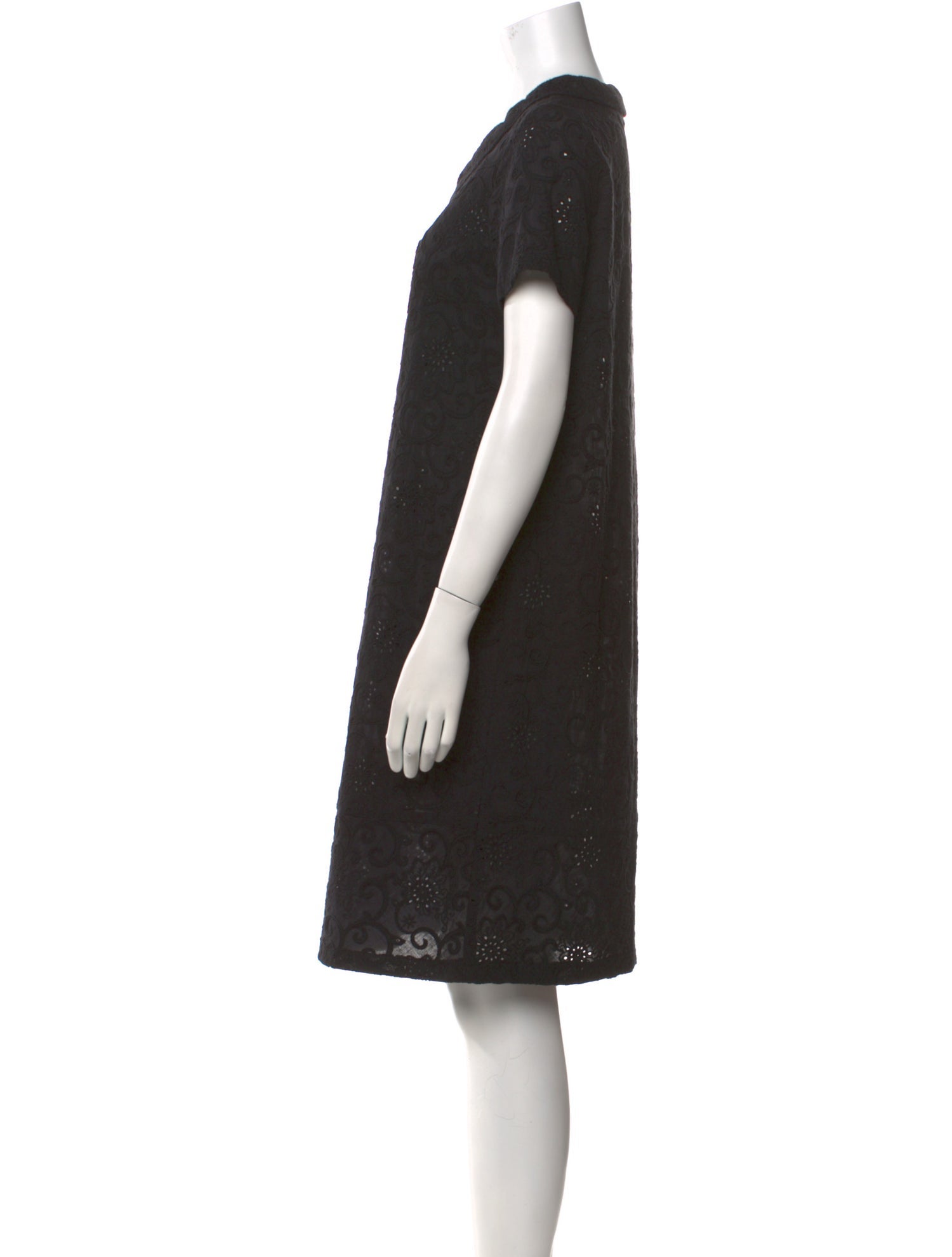 Anna Maria Paletti V-Neck Knee-Length Dress