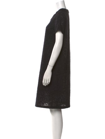 Anna Maria Paletti V-Neck Knee-Length Dress