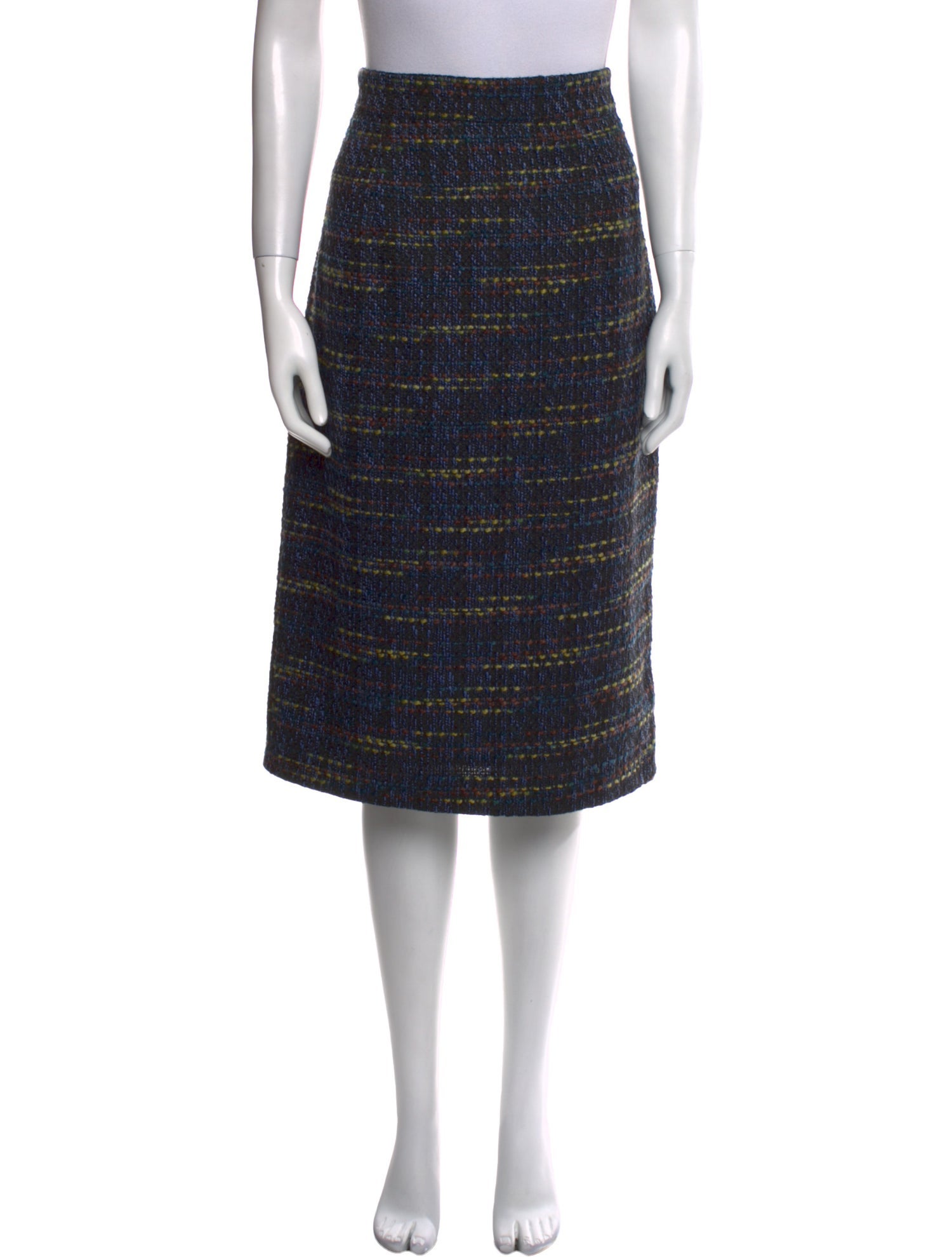 Anna Maria Paletti Striped Knee-Length Skirt