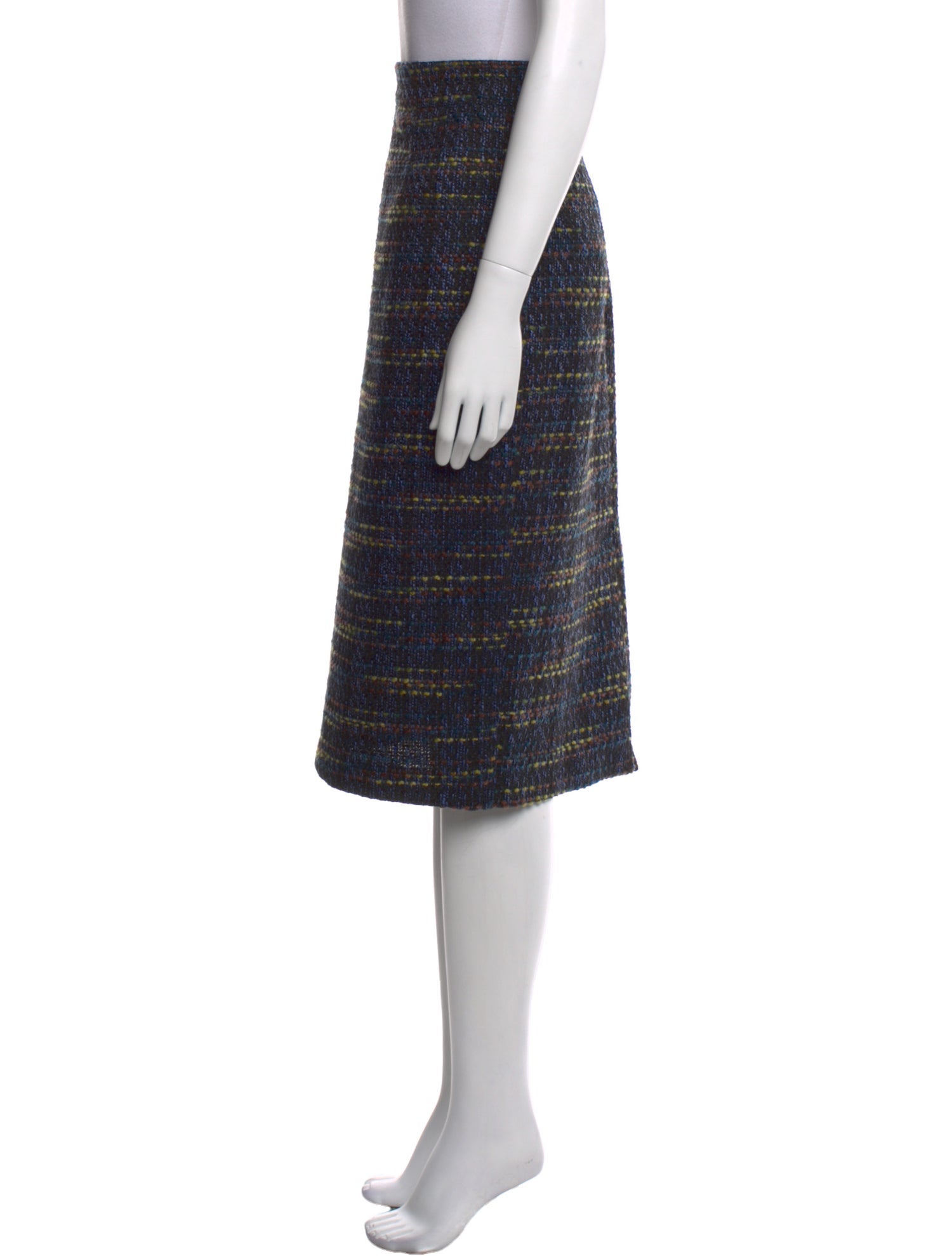 Anna Maria Paletti Striped Knee-Length Skirt