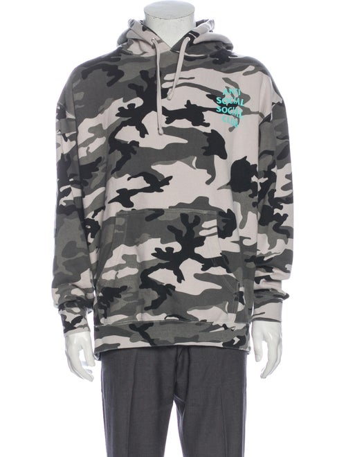 Anti SocialSocial Club Camouflage Printed Hoodie G
