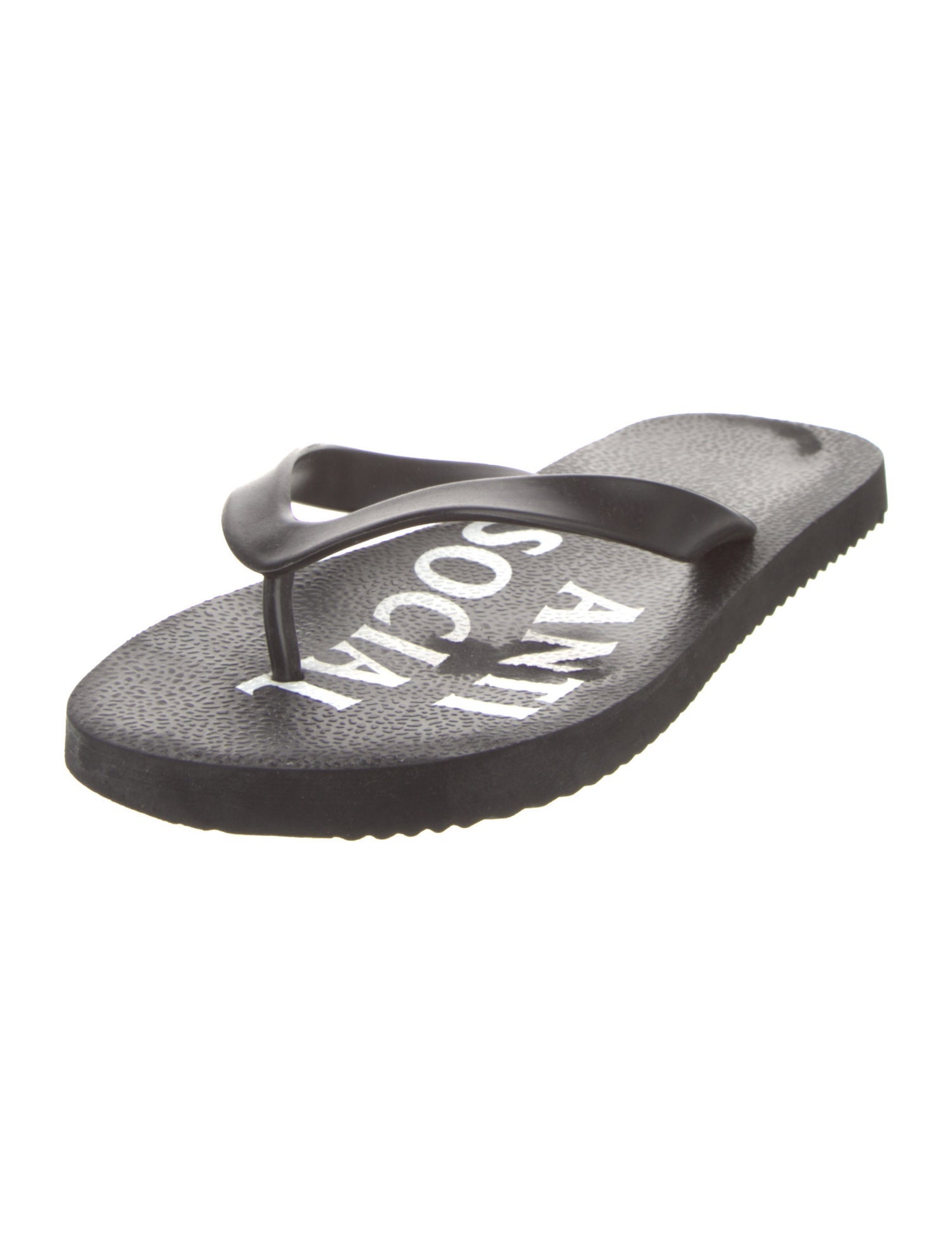 Anti SocialSocial Club Rubber Flip Flops