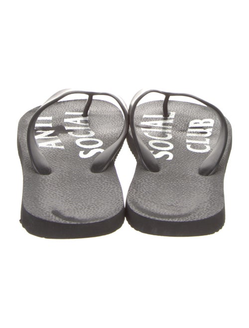 Anti SocialSocial Club Rubber Flip Flops