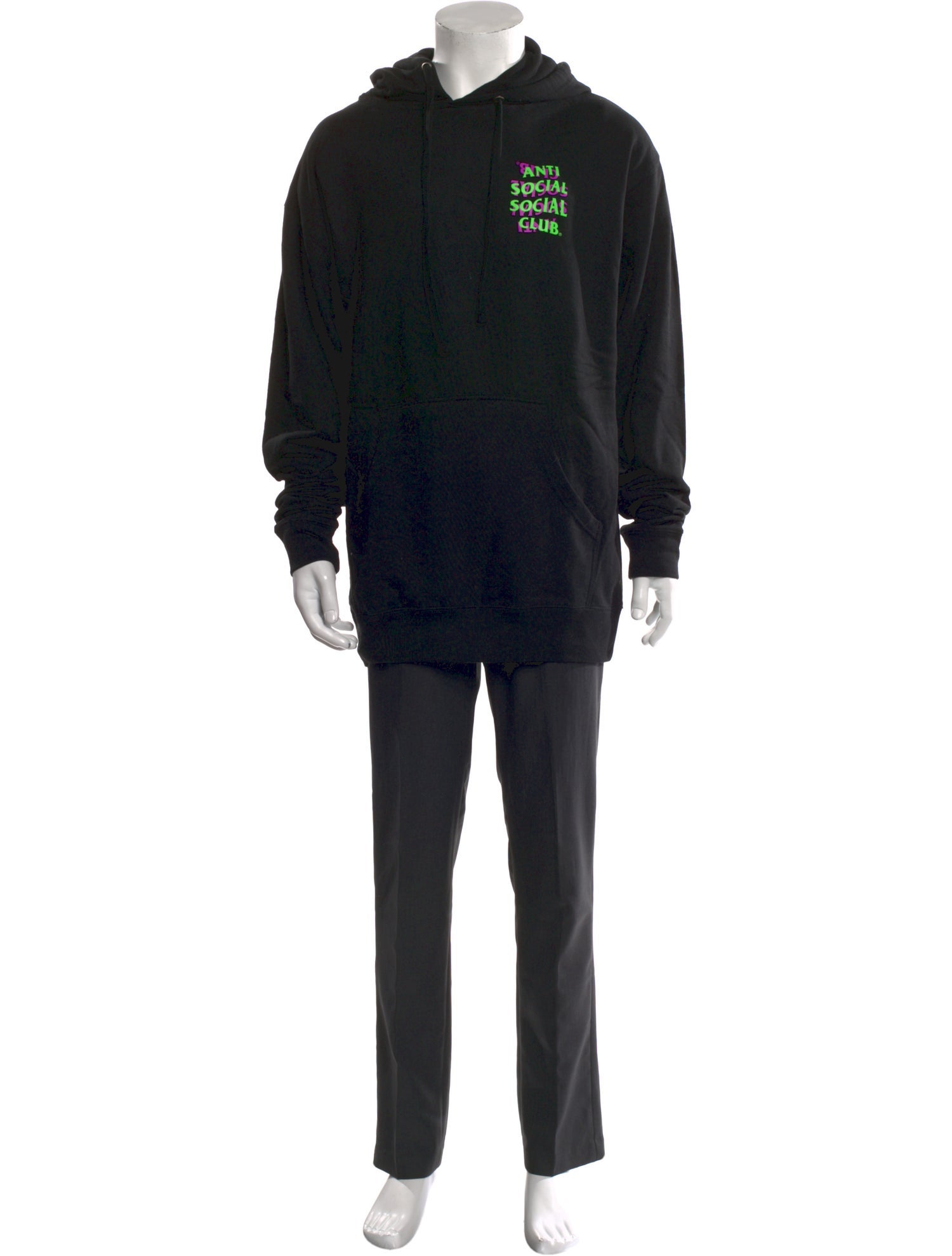 Anti SocialSocial Club Graphic Print Crew Neck Hoodie