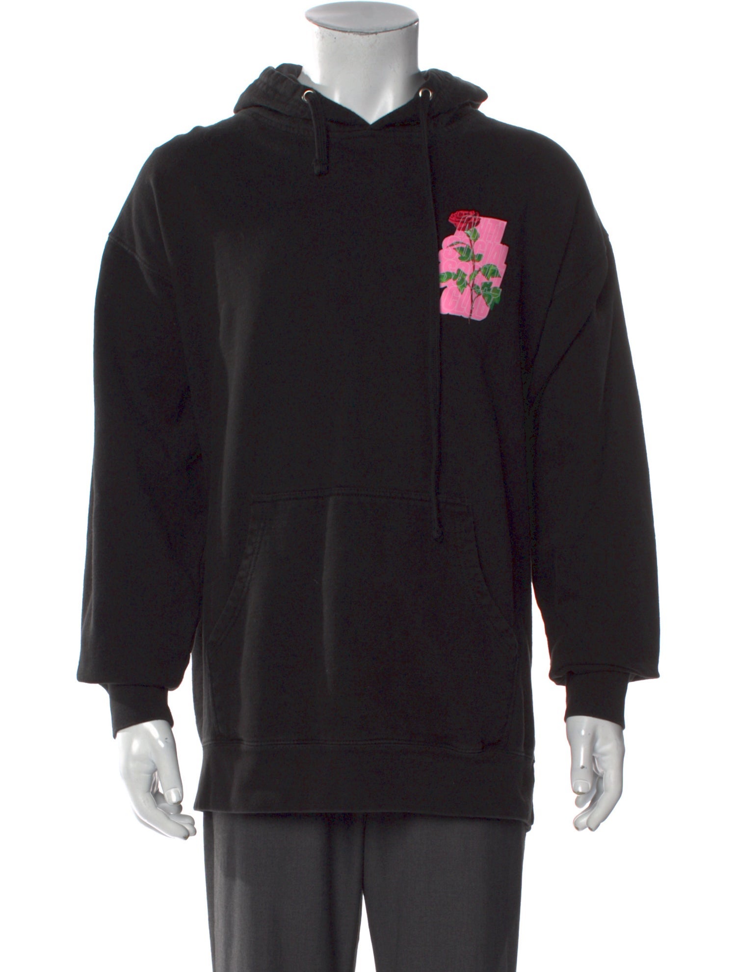 Anti SocialSocial Club Logo Graphic Print Hoodie