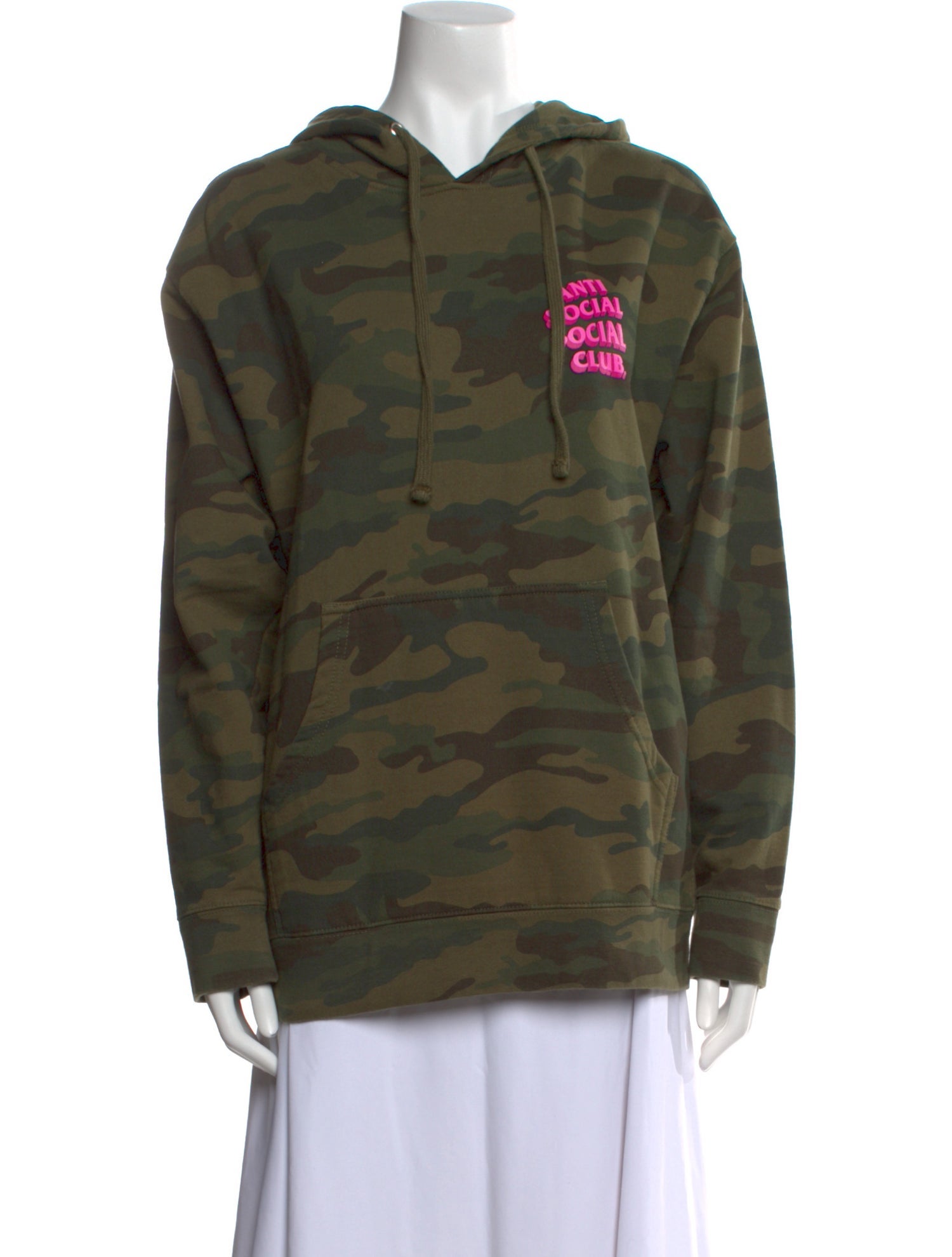 Anti SocialSocial Club Camo Logo Camouflage Print Sweatshirt