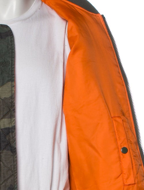 Alpha Industries x Anti Social Social Club Logo Camo Bomber Camouflage Print Utility Jacket