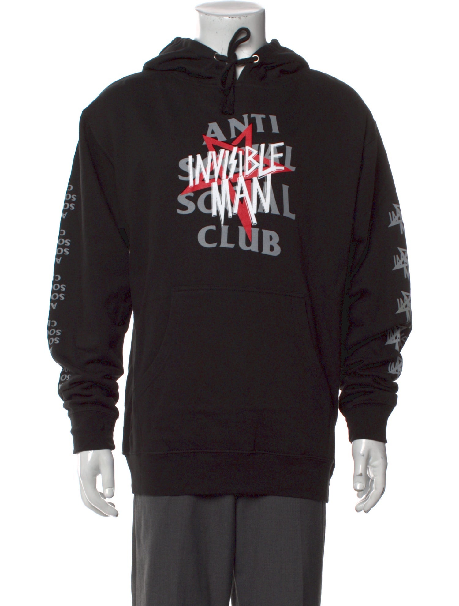 Anti SocialSocial Club Invisible Man Graphic Print Hoodie