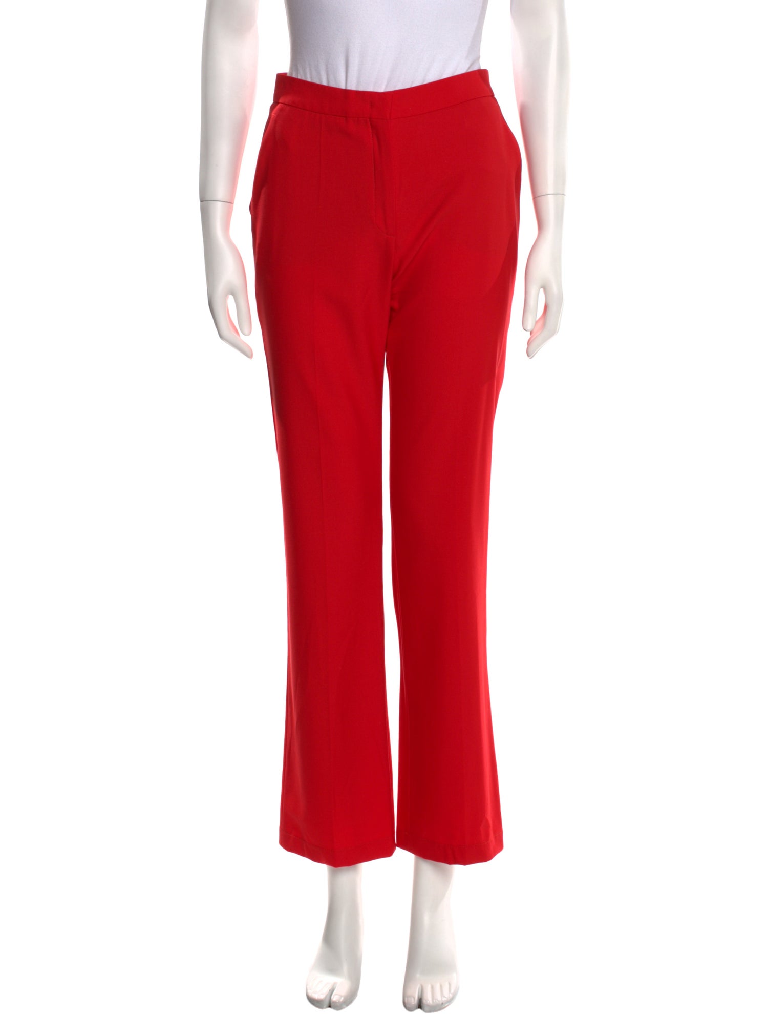 Another Tomorrow Virgin Wool Straight Leg Pants