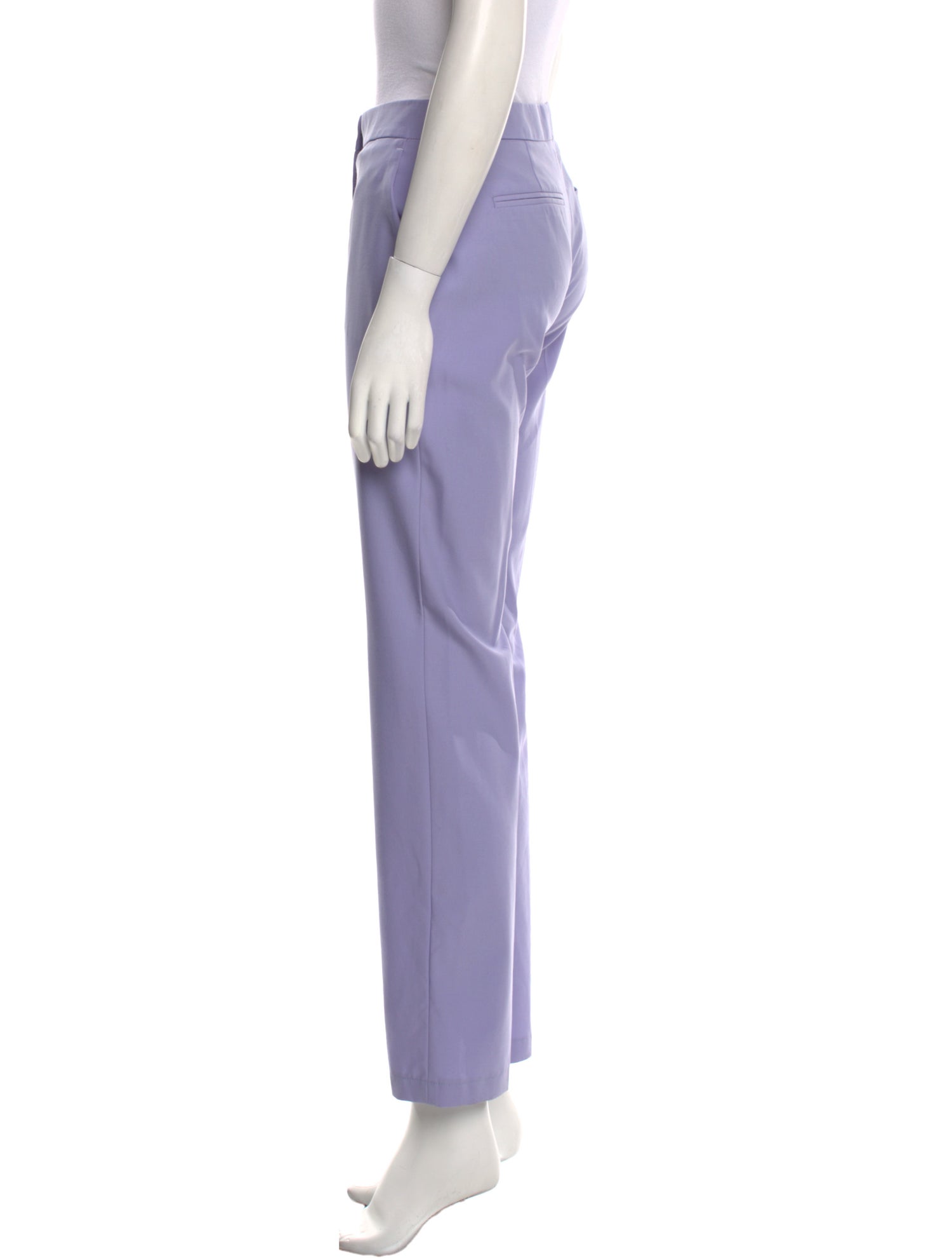 Another Tomorrow Virgin Wool Straight Leg Pants