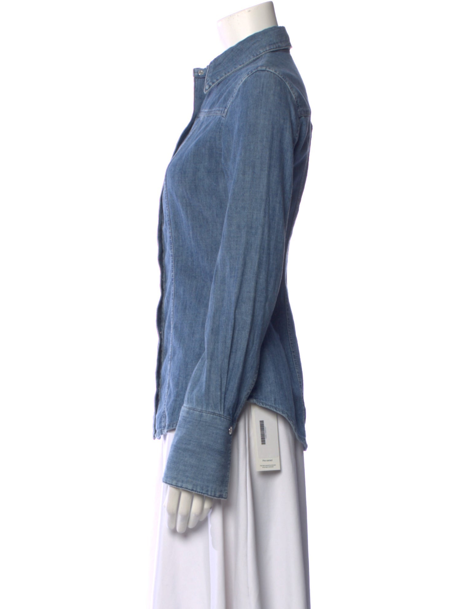 Another Tomorrow Long Sleeve Button-Up Top