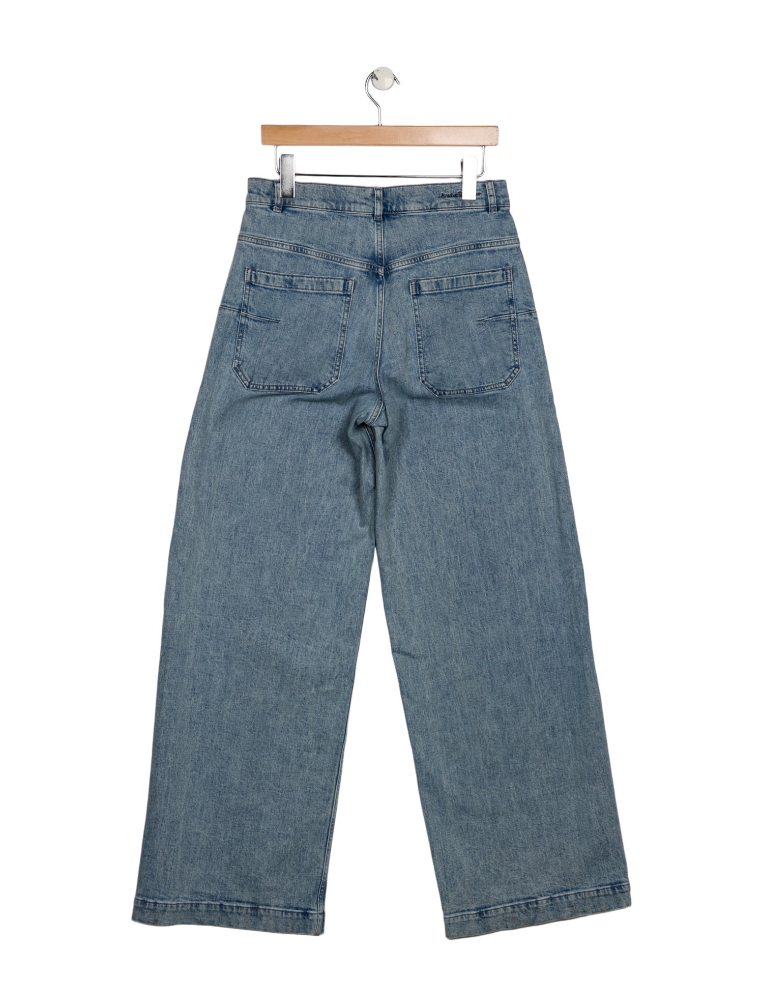 Another Tomorrow High-Rise Wide Leg Jeans