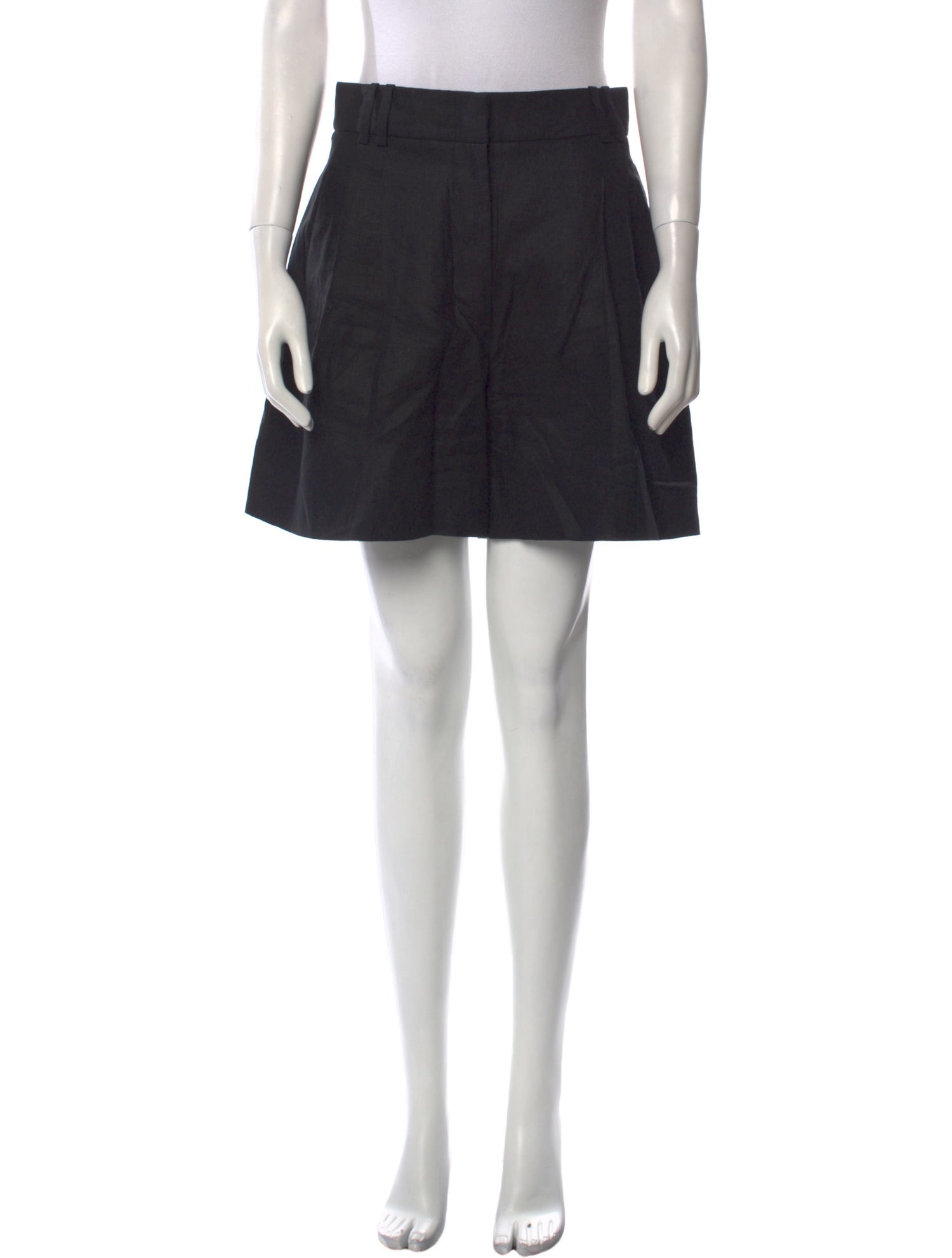 Another Tomorrow Linen Mini Shorts