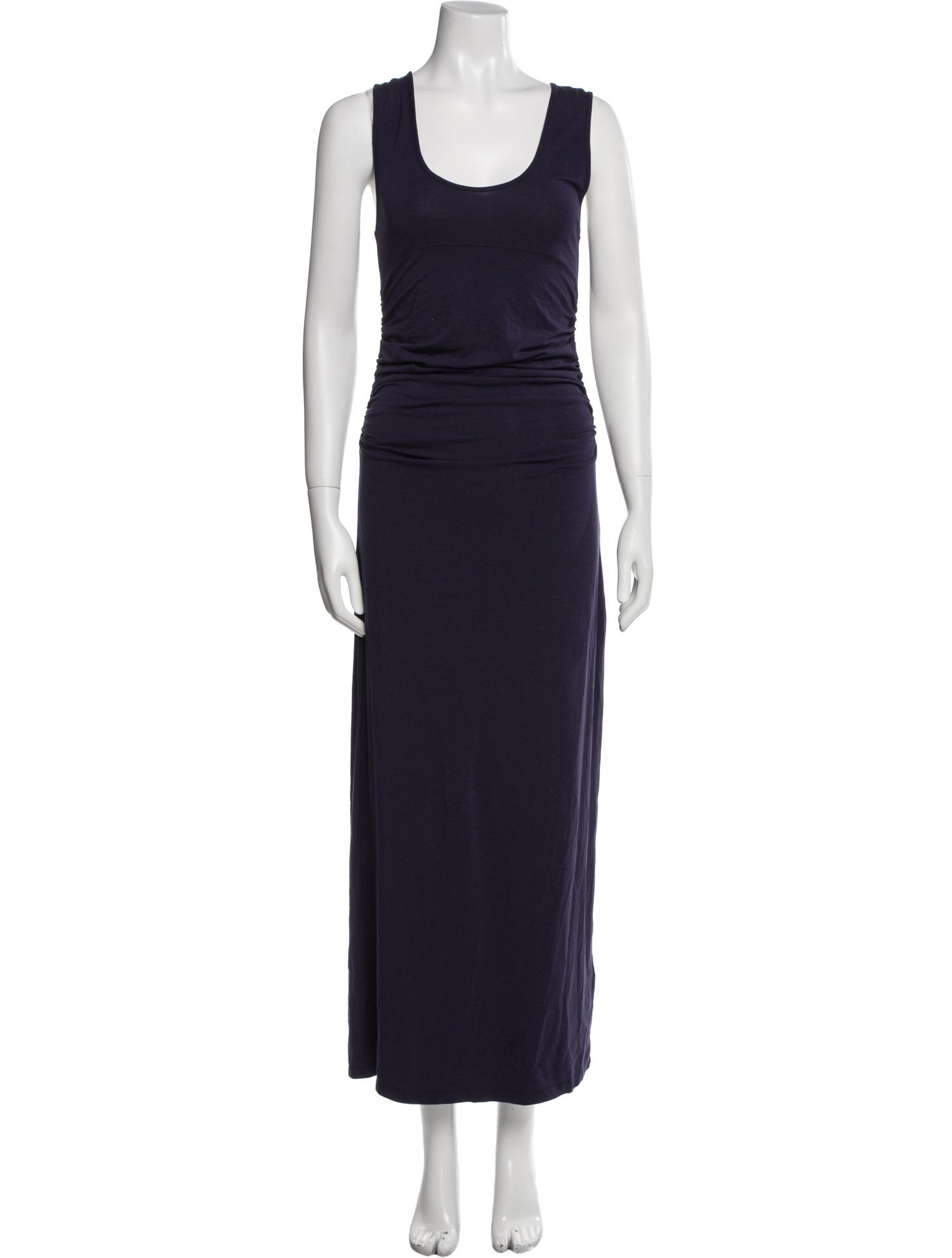 Another Tomorrow Scoop Neck Long Dress