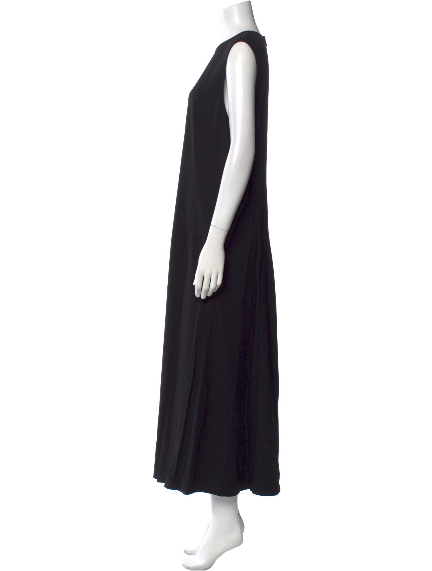 Another Tomorrow Crew Neck Long Dress