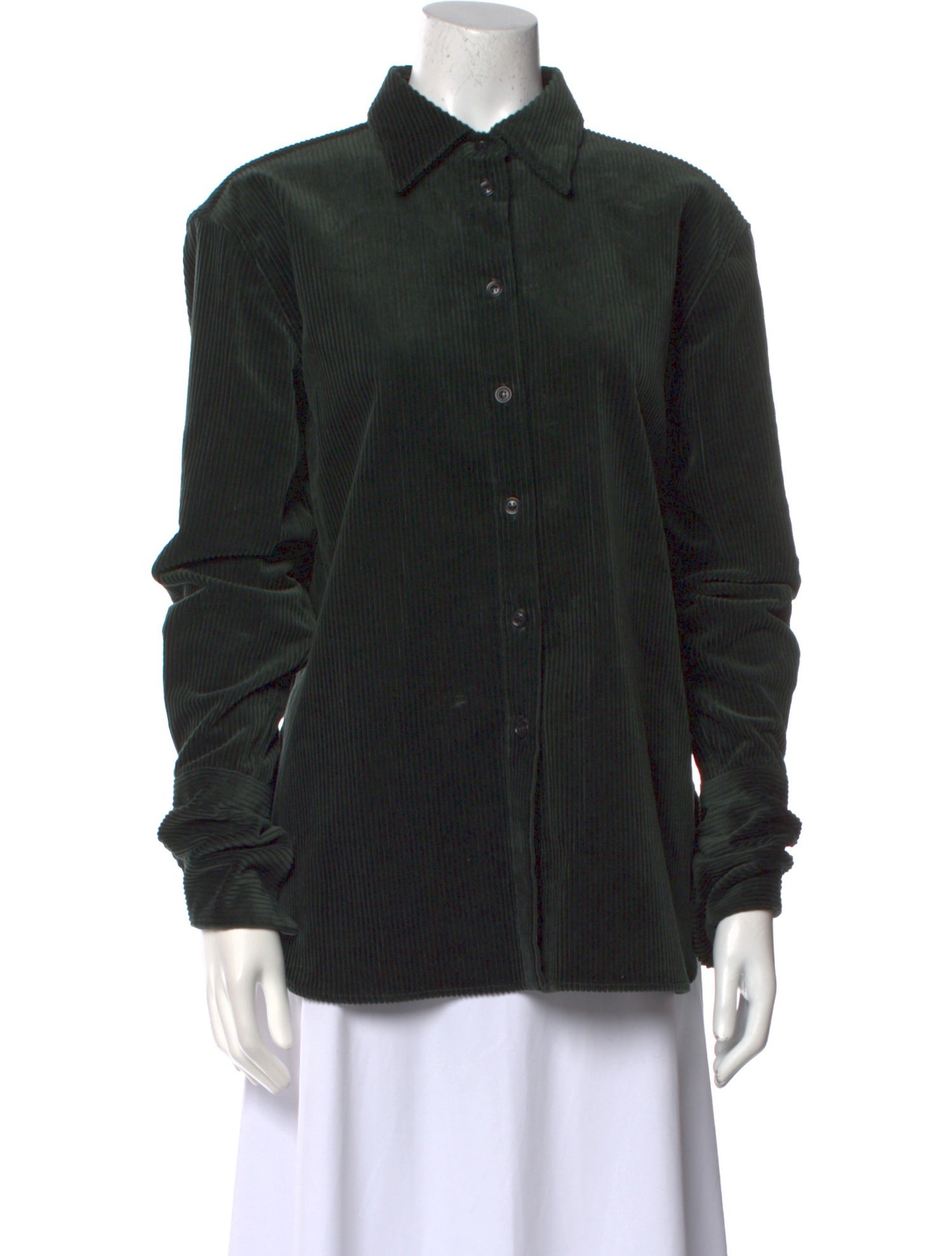 Another Tomorrow Long Sleeve Button-Up Top