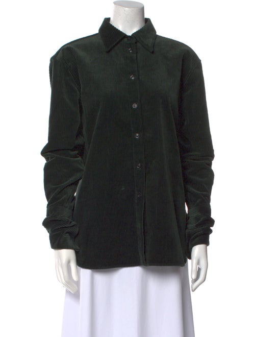 Another Tomorrow Long Sleeve Button-Up Top