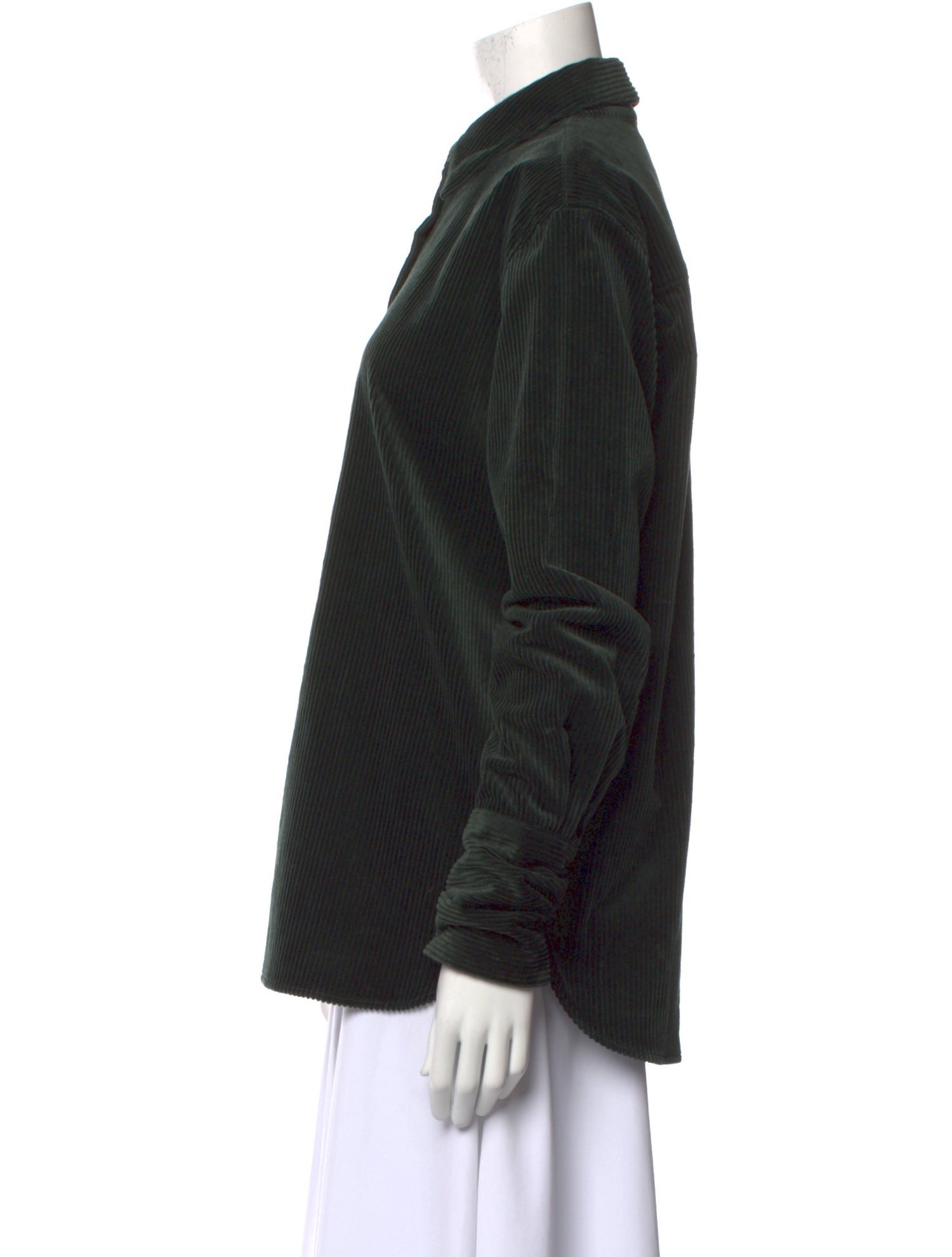 Another Tomorrow Long Sleeve Button-Up Top