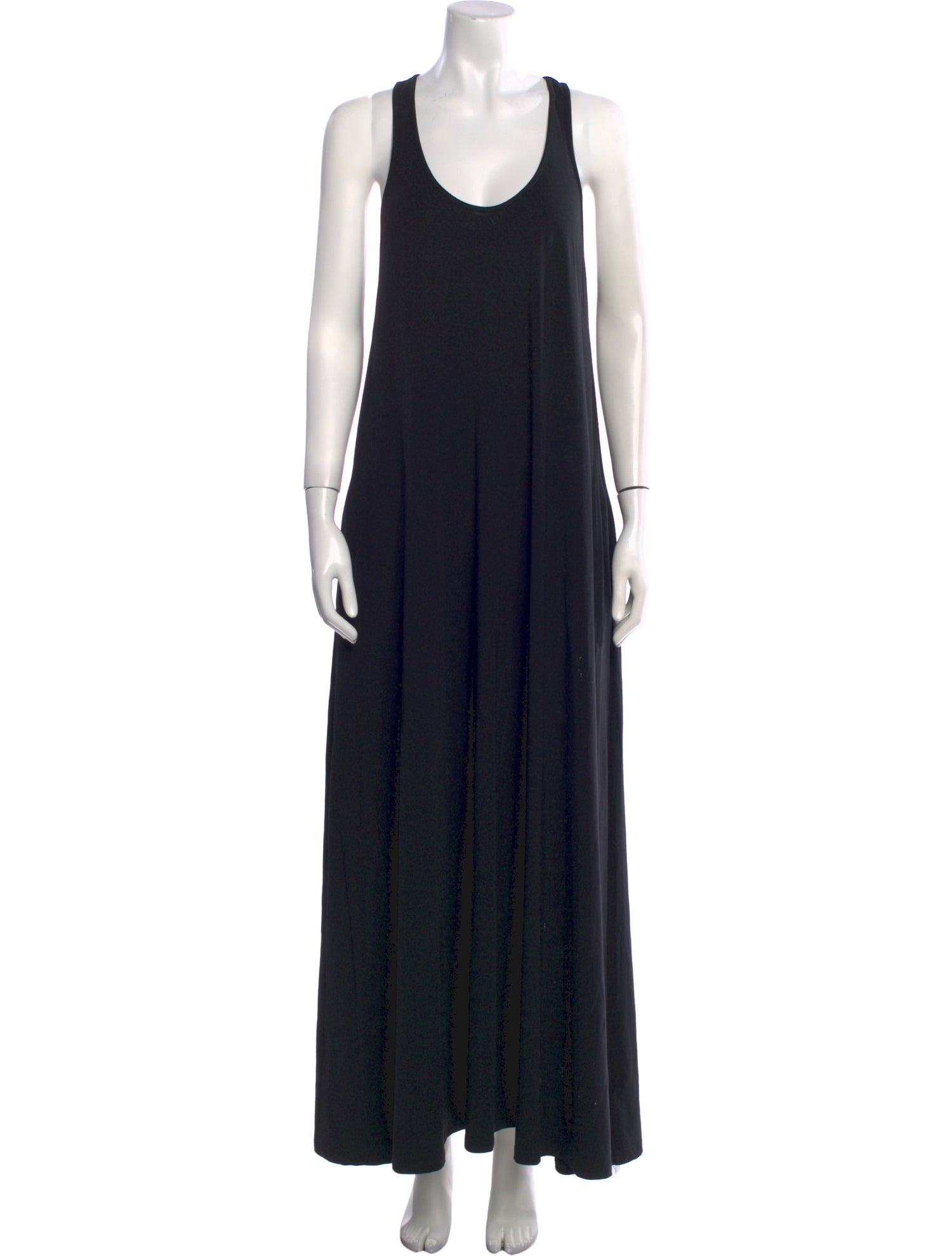 Another Tomorrow Scoop Neck Long Dress