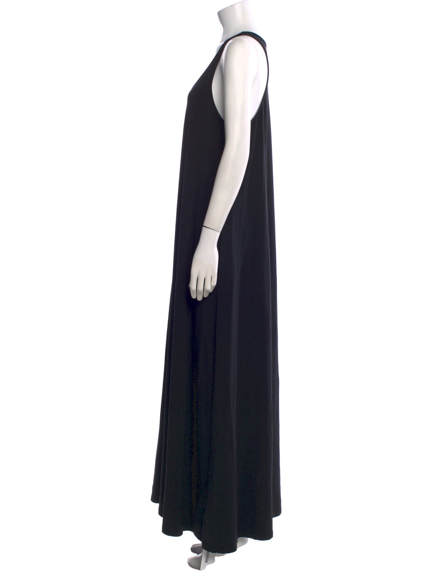 Another Tomorrow Scoop Neck Long Dress