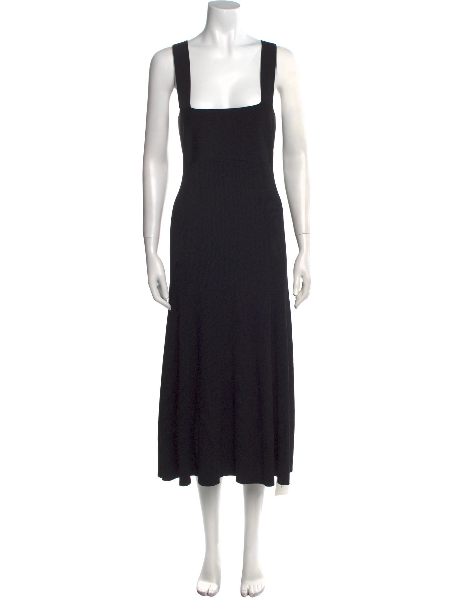 Another Tomorrow Square Neckline Long Dress