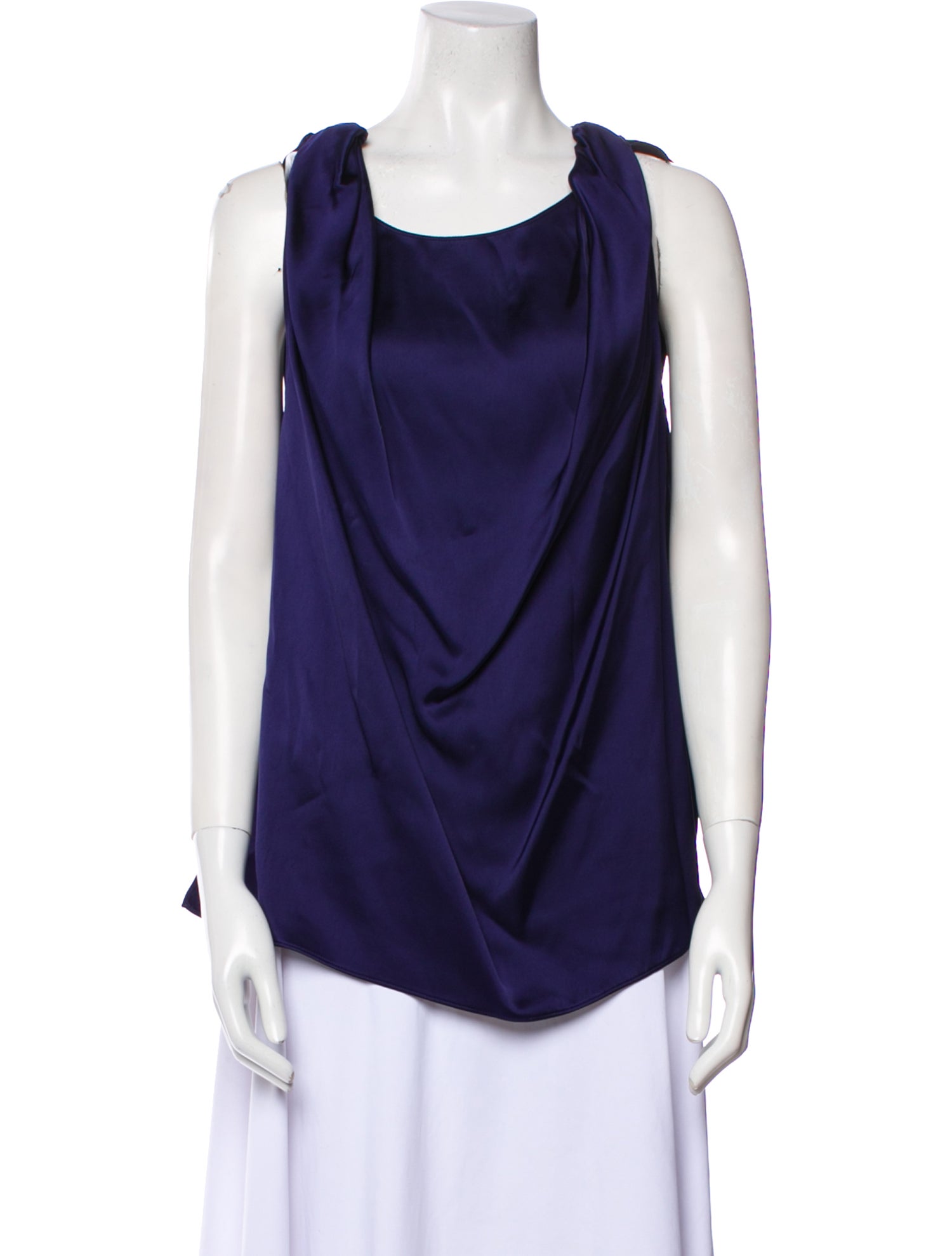 Another Tomorrow Cowl Neck Sleeveless Blouse w/ Tags