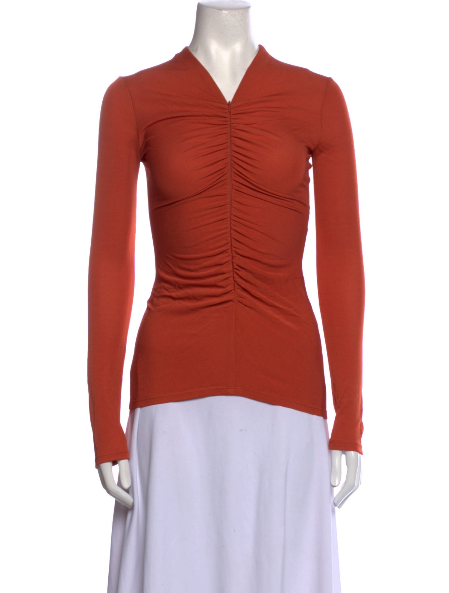 Another Tomorrow V-Neck Long Sleeve Top