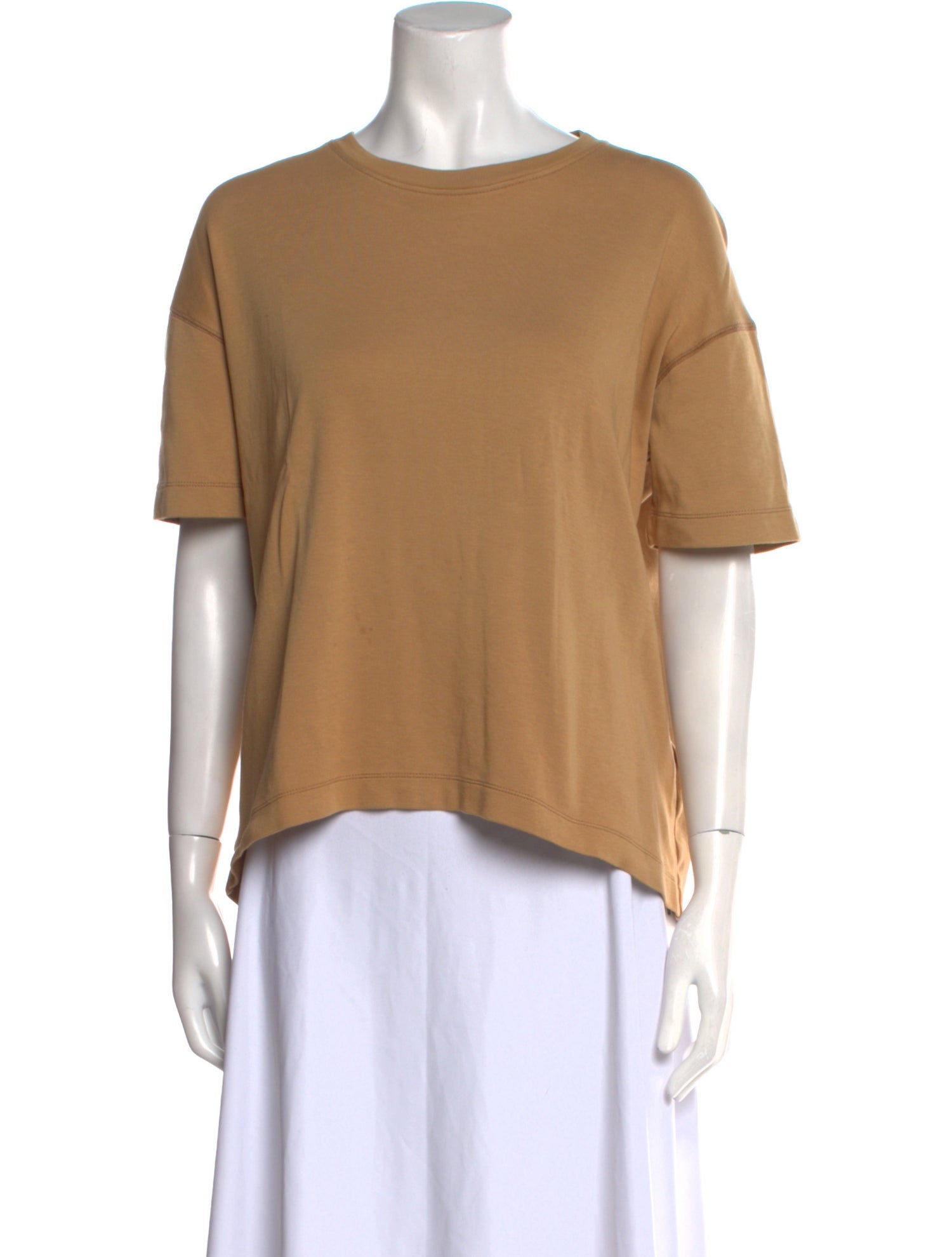 Another Tomorrow Scoop Neck Short Sleeve T-Shirt
