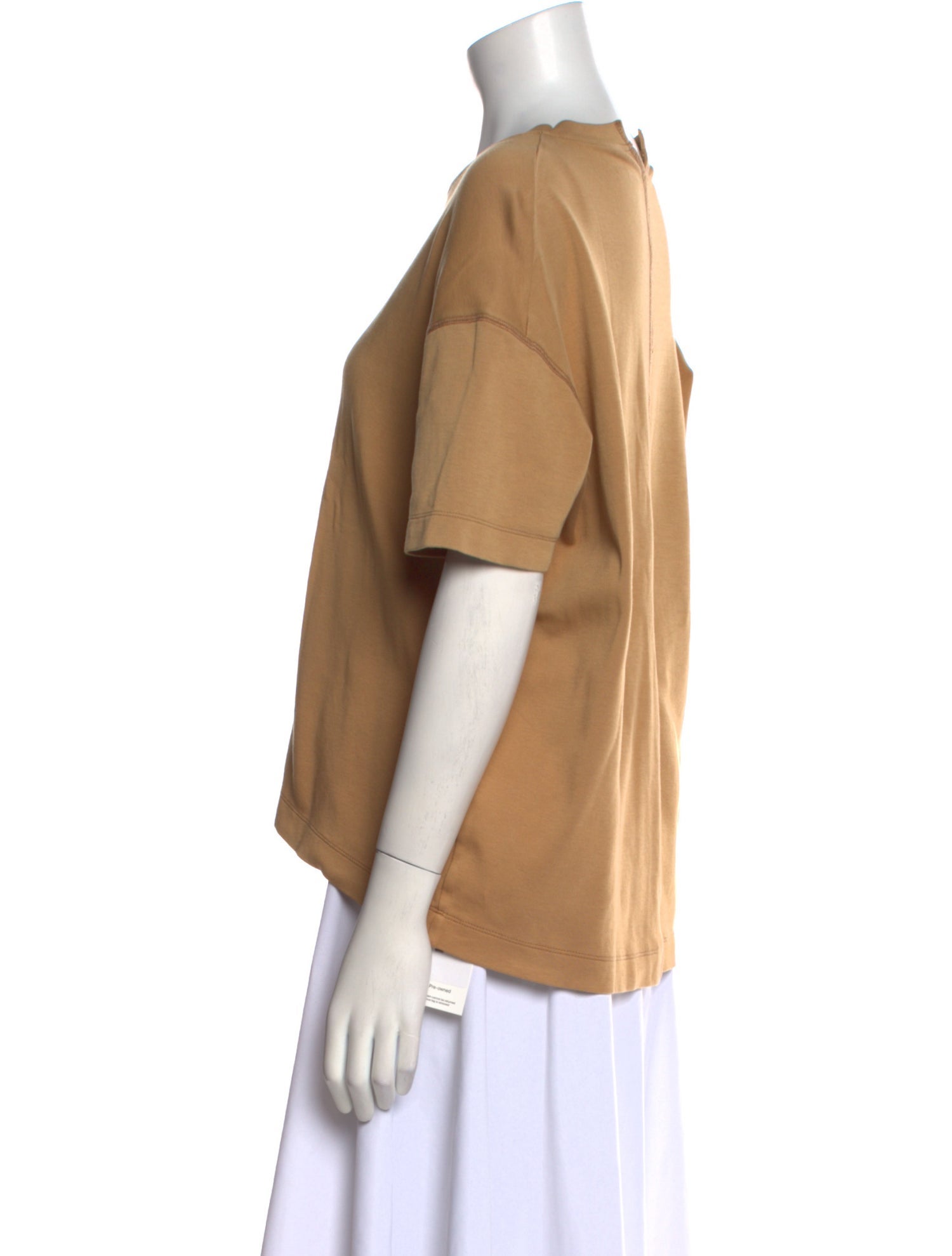 Another Tomorrow Scoop Neck Short Sleeve T-Shirt