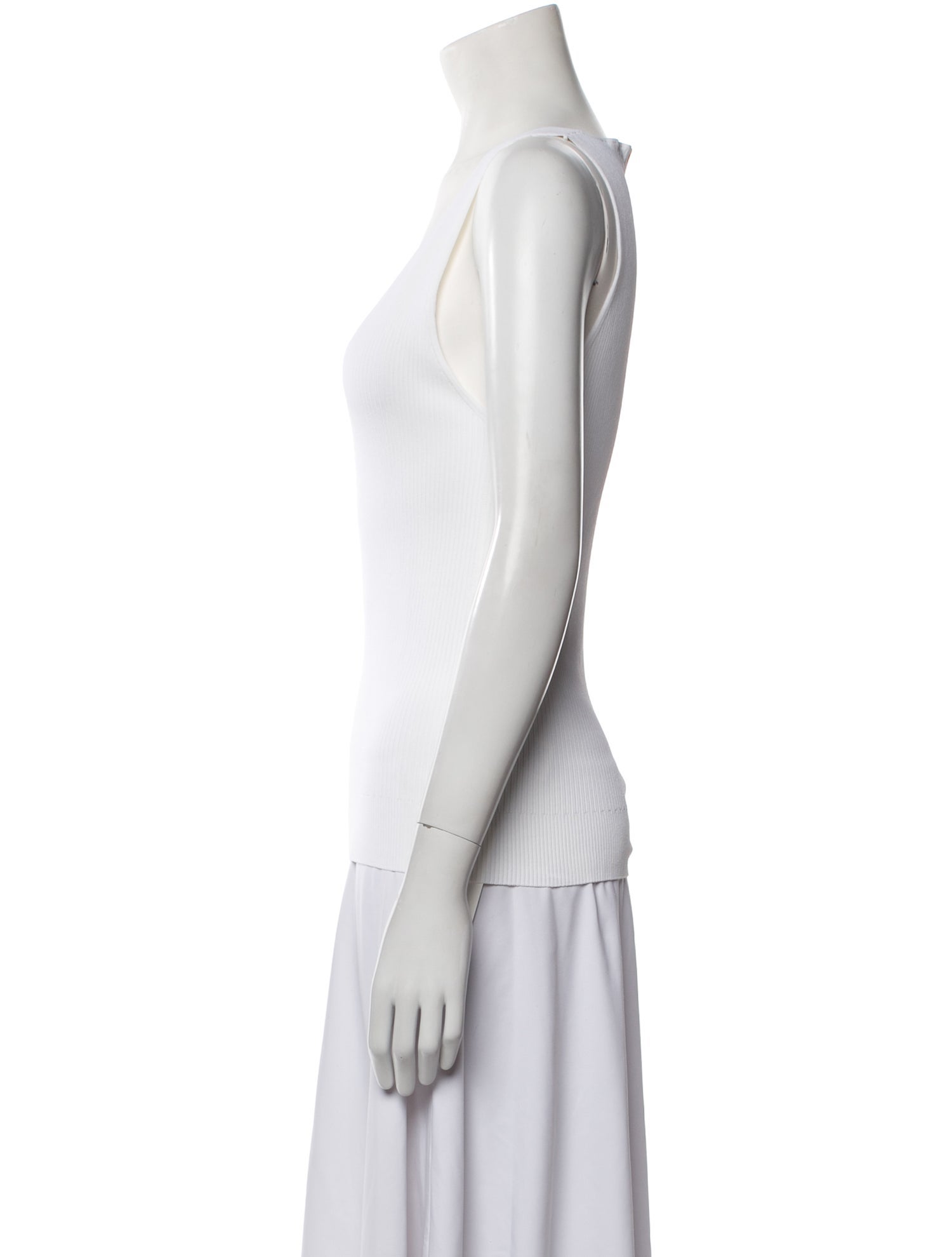 Another Tomorrow V-Neck Sleeveless Top