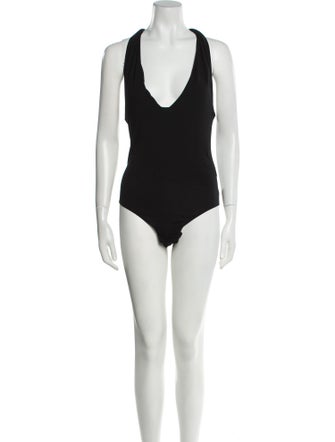 Another Tomorrow V-Neck Sleeveless Bodysuit