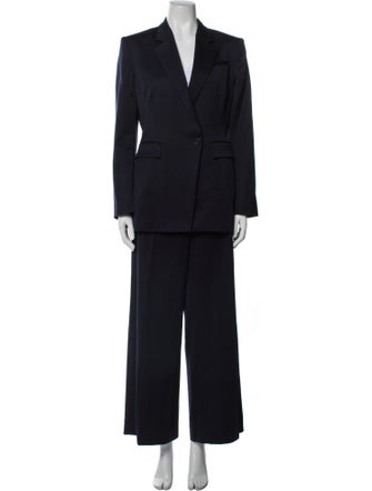 Another Tomorrow Virgin Wool Pantsuit