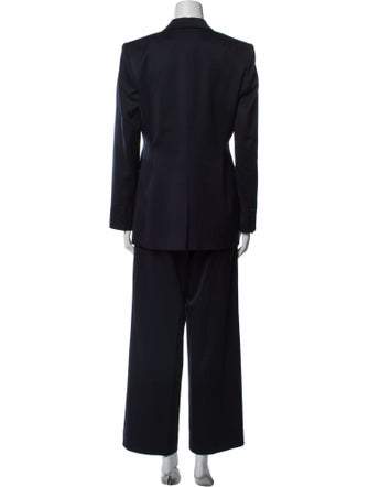 Another Tomorrow Virgin Wool Pantsuit