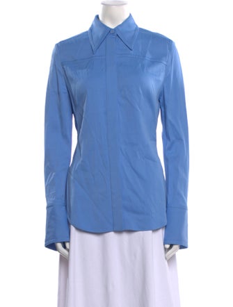 Another Tomorrow Long Sleeve Button-Up Top