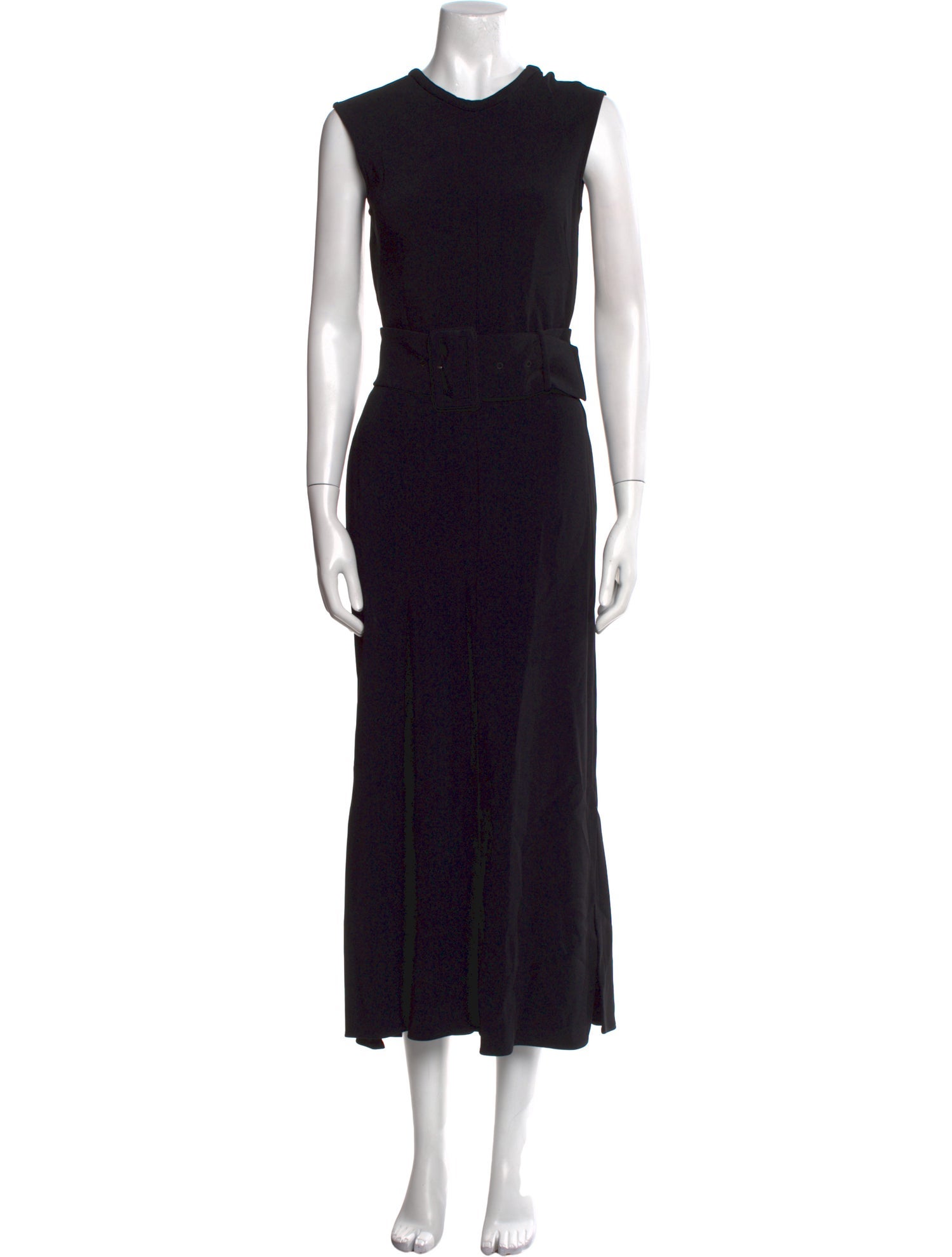 Another Tomorrow Crew Neck Long Dress