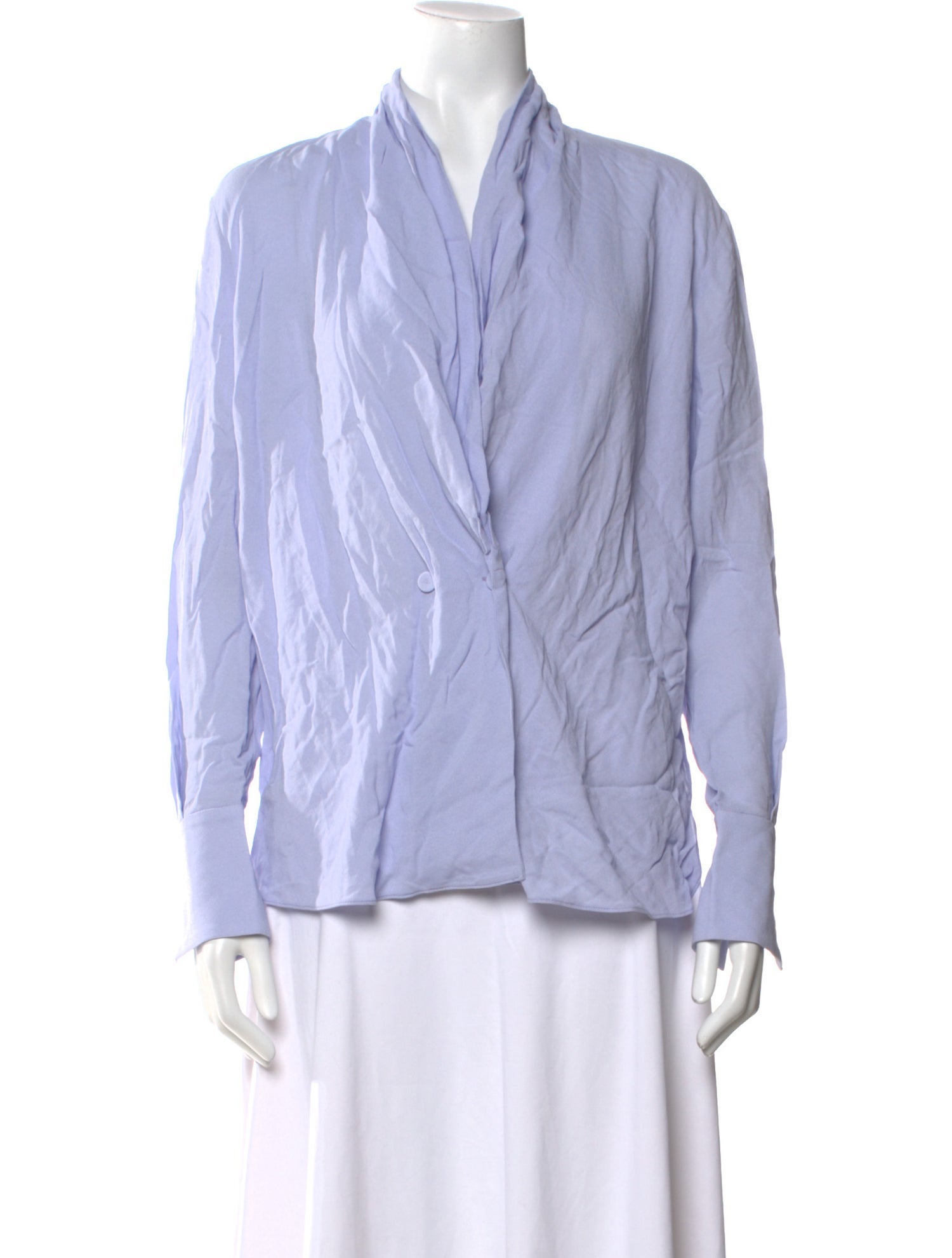 Another Tomorrow V-Neck Long Sleeve Blouse w/ Tags