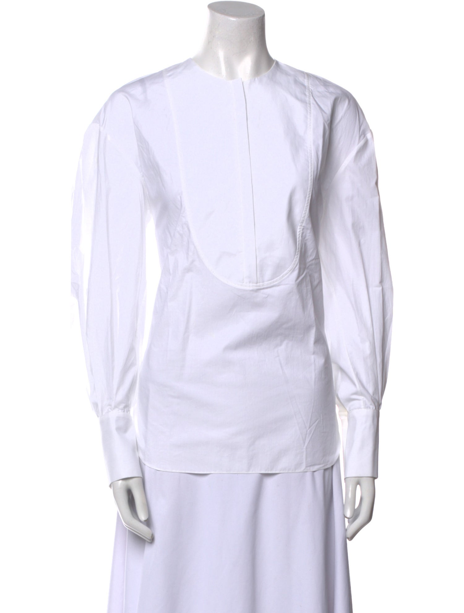 Another Tomorrow Crew Neck Long Sleeve Tunic