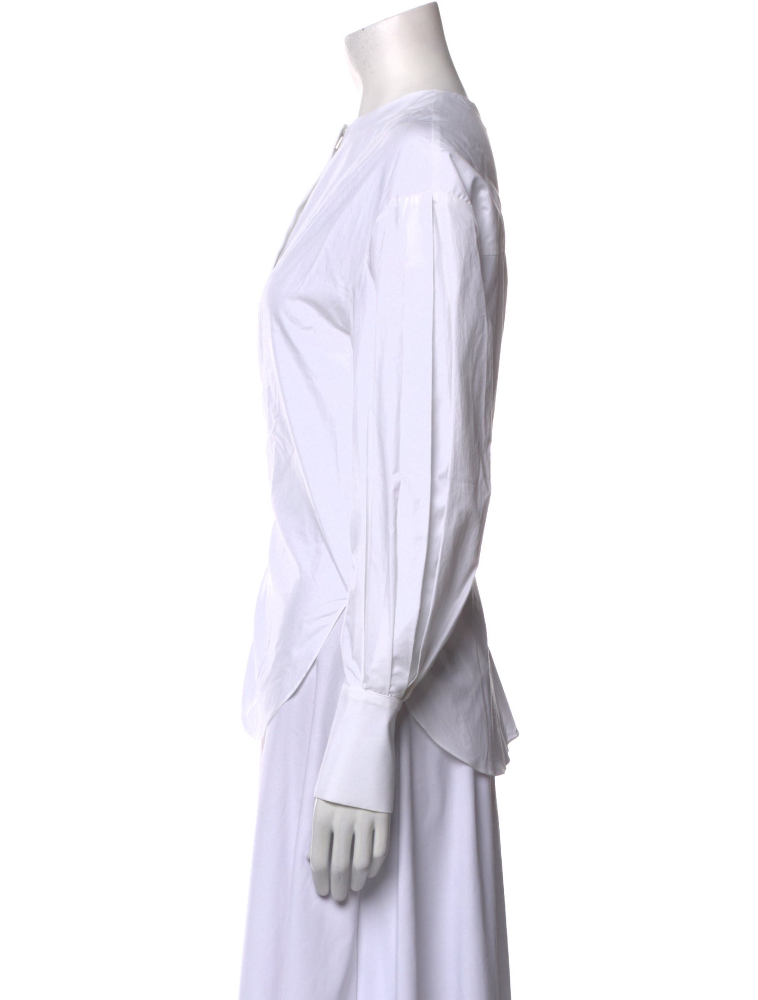 Another Tomorrow Crew Neck Long Sleeve Tunic