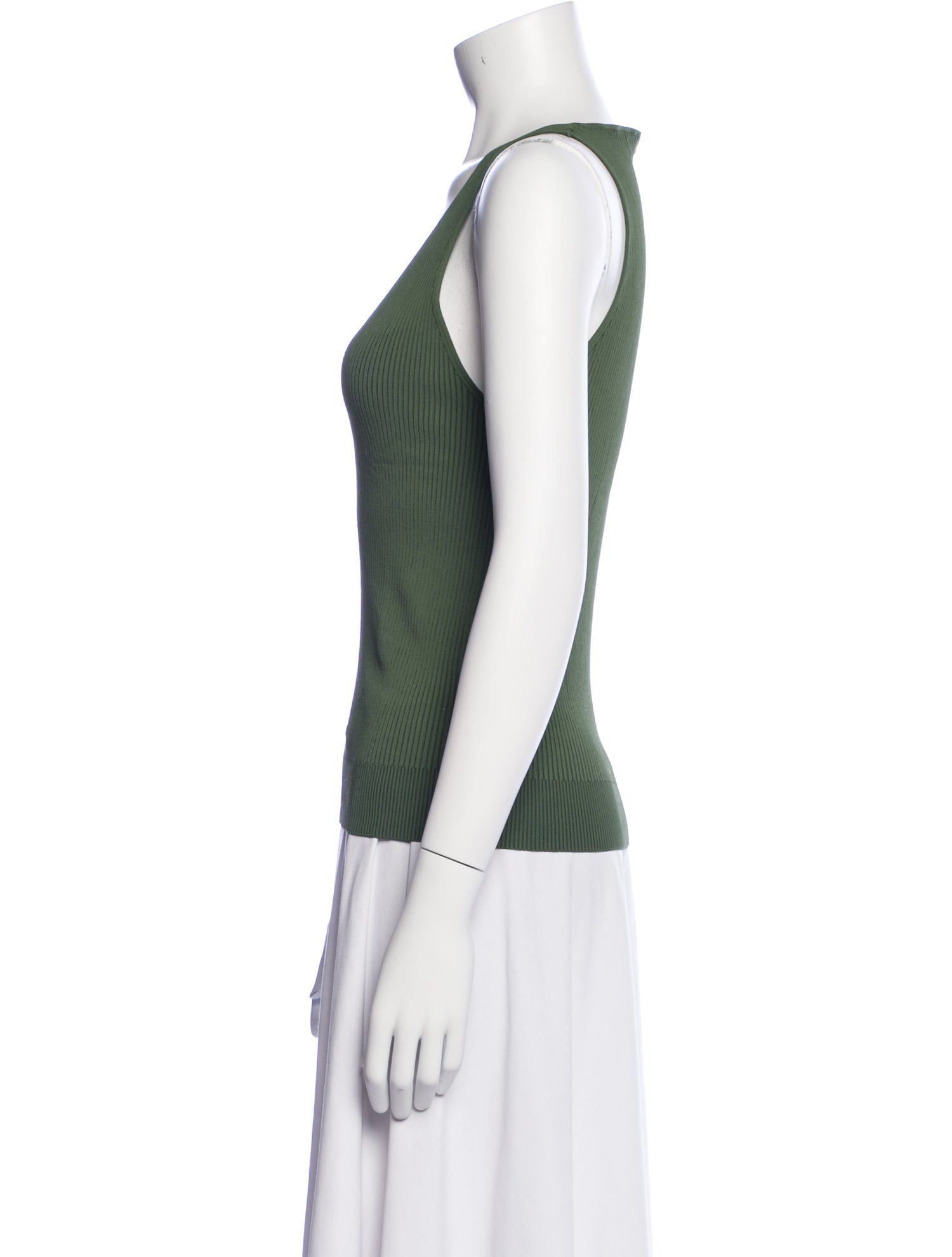 Another Tomorrow V-Neck Sleeveless Top