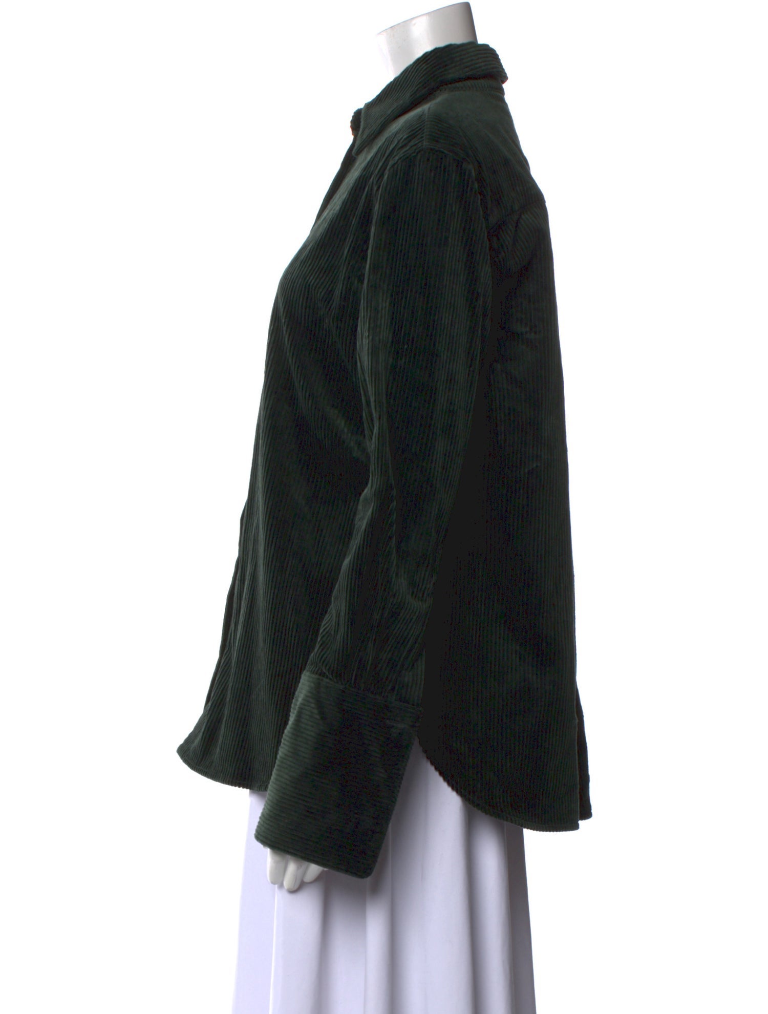 Another Tomorrow Long Sleeve Button-Up Top