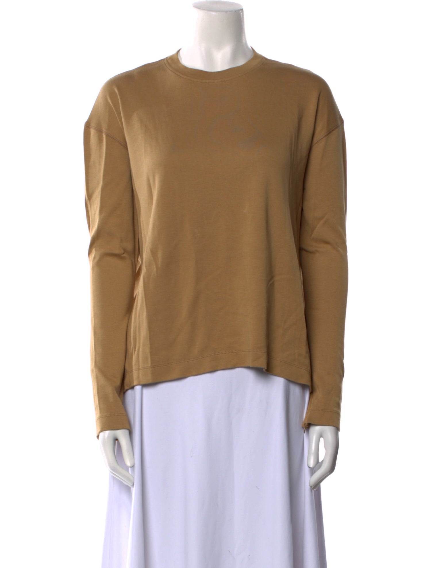 Another Tomorrow Crew Neck Long Sleeve Sweatshirt