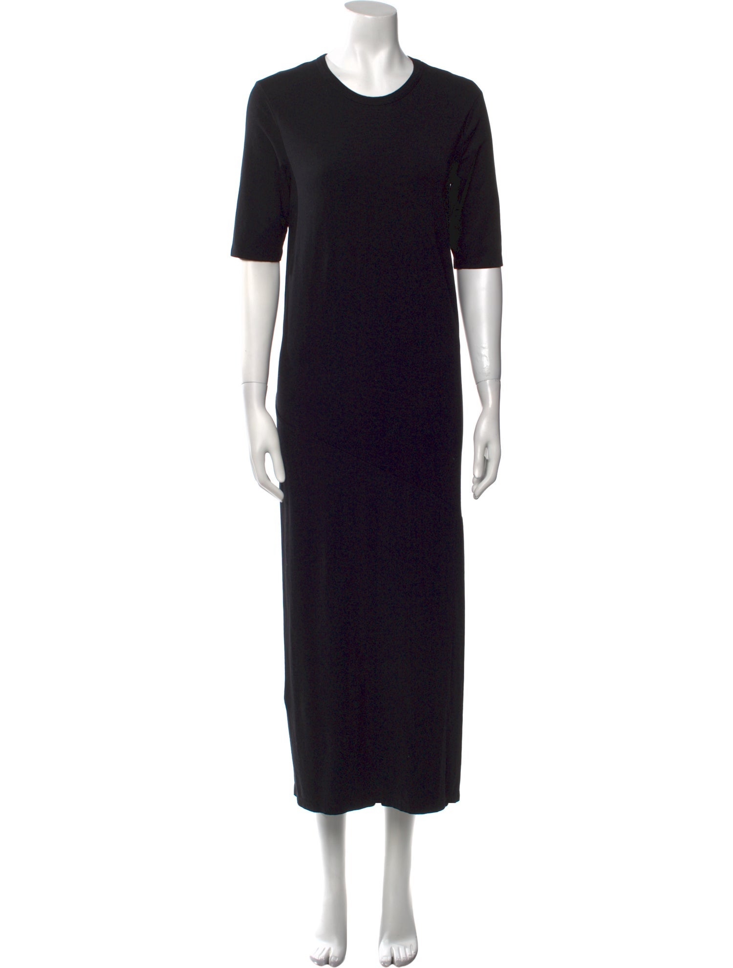 Another Tomorrow Crew Neck Long Dress