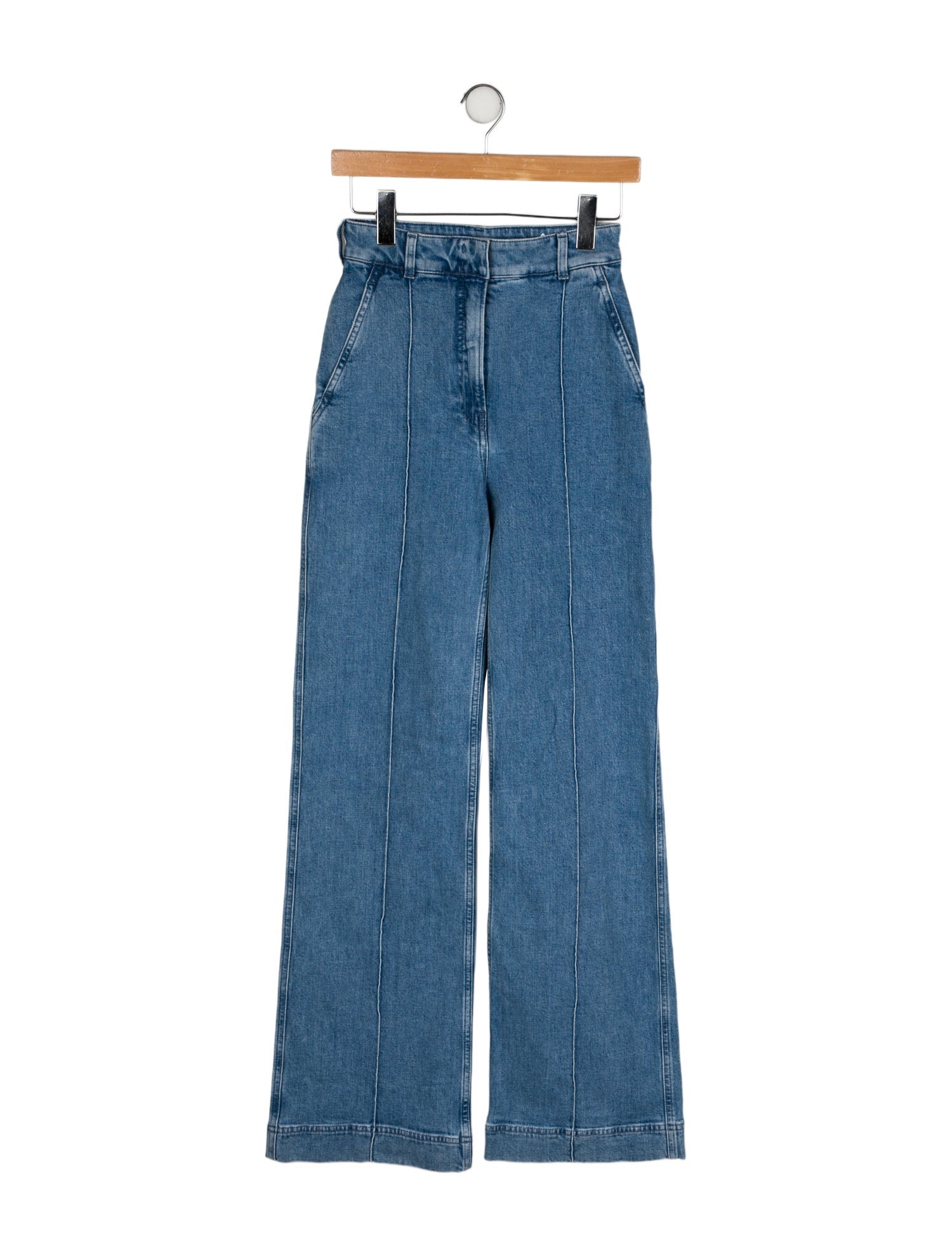 Another Tomorrow High-Rise Wide Leg Jeans