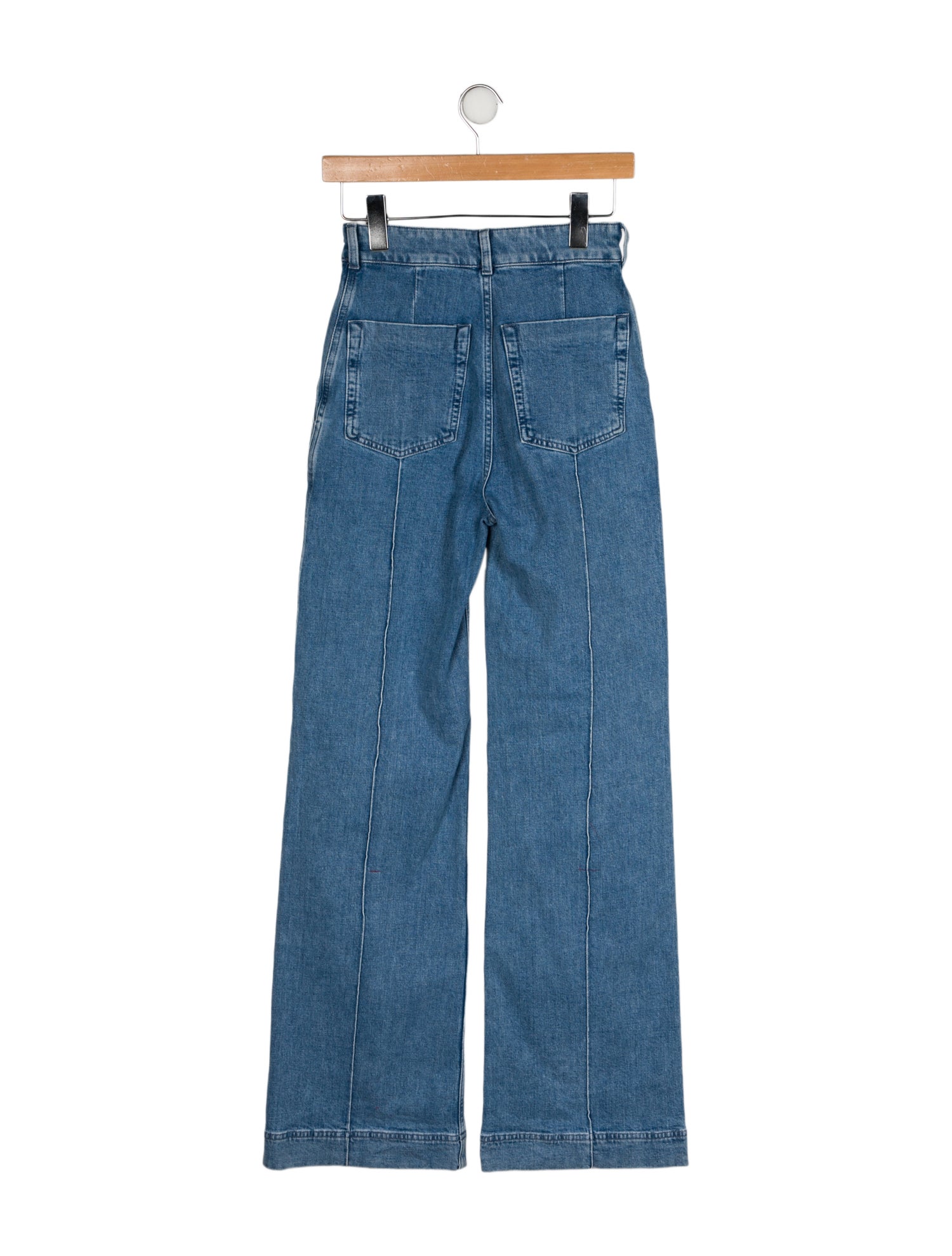 Another Tomorrow High-Rise Wide Leg Jeans