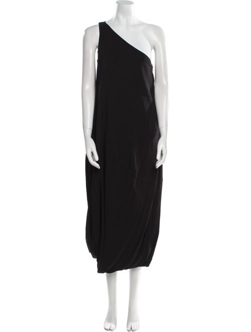 Another Tomorrow Silk Midi Length Dress