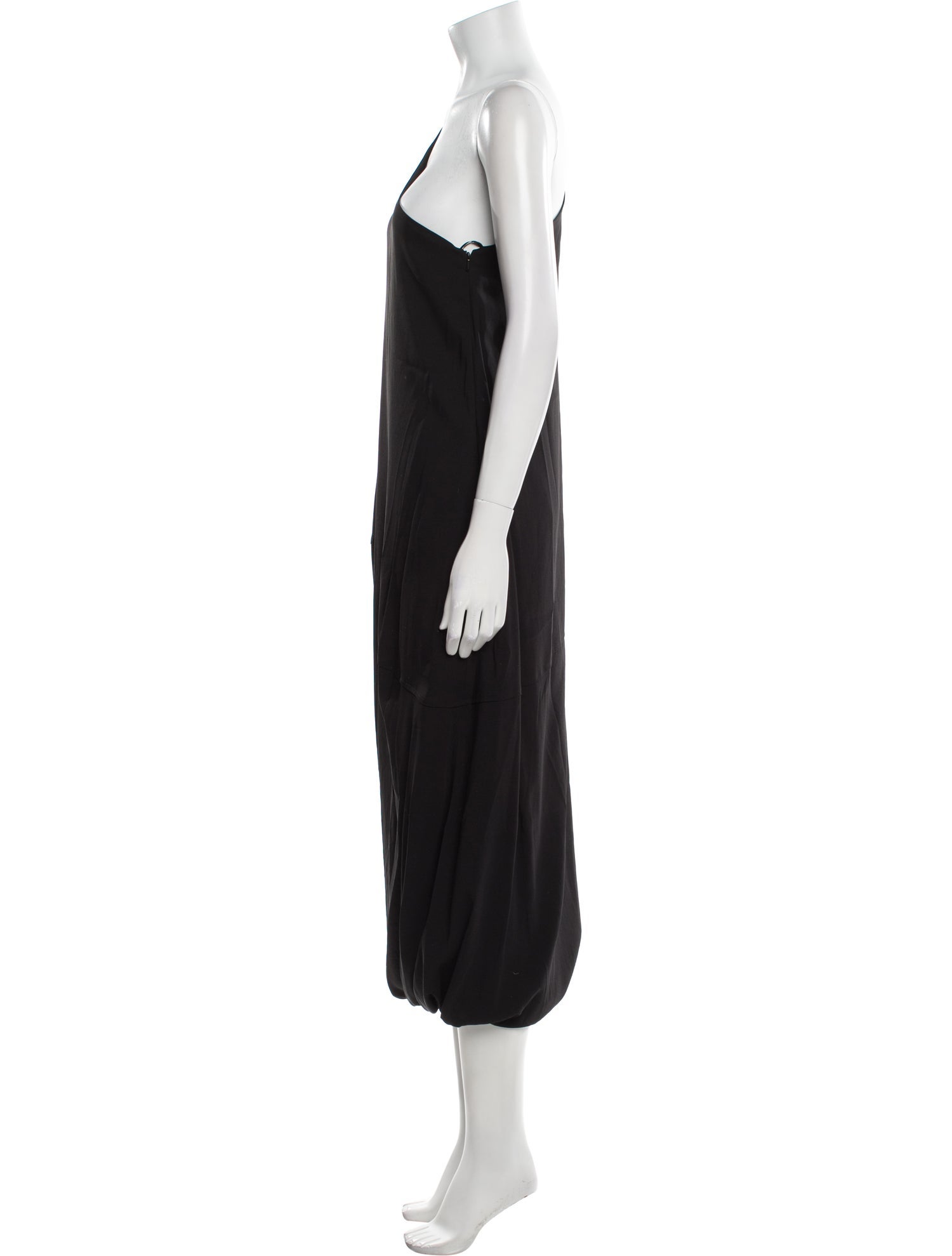 Another Tomorrow Silk Midi Length Dress