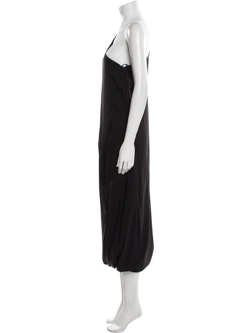 Another Tomorrow Silk Midi Length Dress