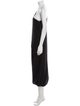Another Tomorrow Silk Midi Length Dress