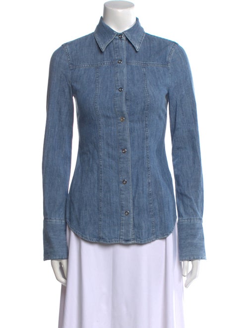 Another Tomorrow Long Sleeve Button-Up Top