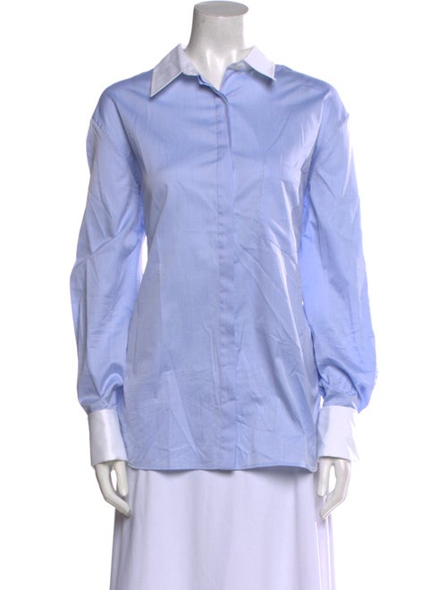 Another Tomorrow Long Sleeve Button-Up Top